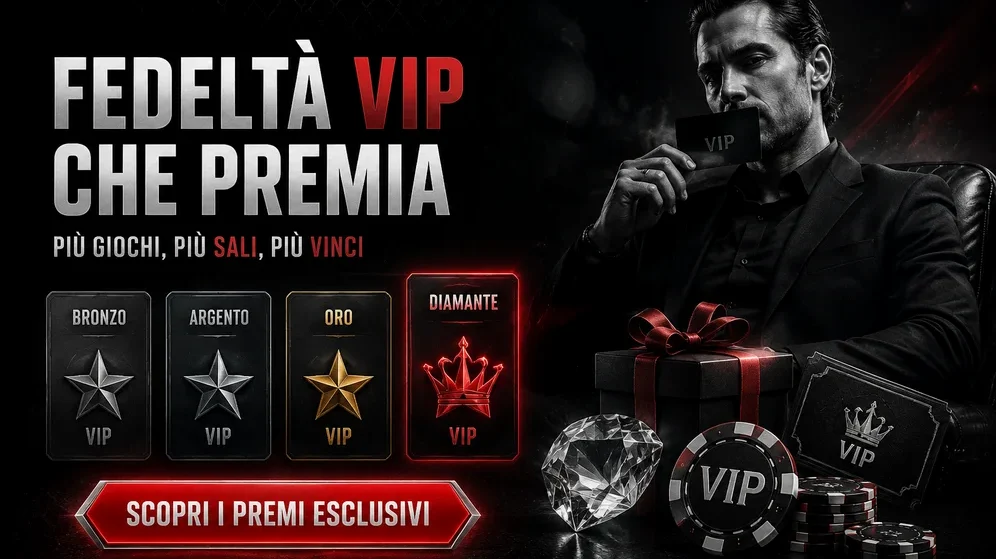 carta fedeltà VIP con livelli e premi esclusivi